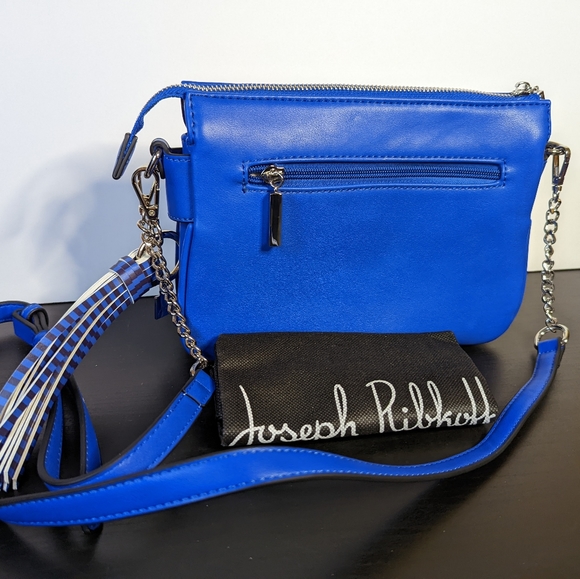 Joseph Ribkoff Crossbody Handbag - Blue/Cream - Picture 2 of 3